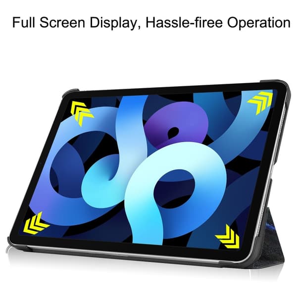 iPad Air 2025-2020 Fodral Tri-Fold Brush Painting