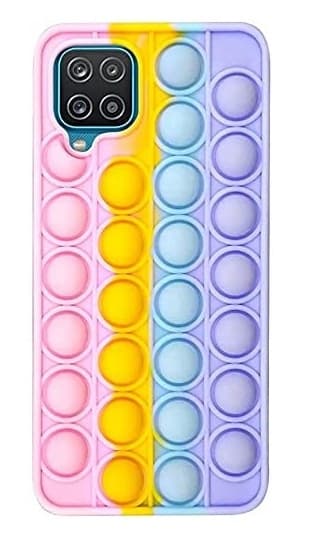 Samsung A12 - Pop It Fidget Skal - Multicolor