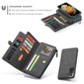 Miniatyrbild 5 av 5: Samsung Galaxy S21 - CASEME 2-i-1 Multifunktionellt Läder Fodral - Svart