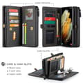 Miniatyrbild 2 av 5: Samsung Galaxy S21 - CASEME 2-i-1 Multifunktionellt Läder Fodral - Svart