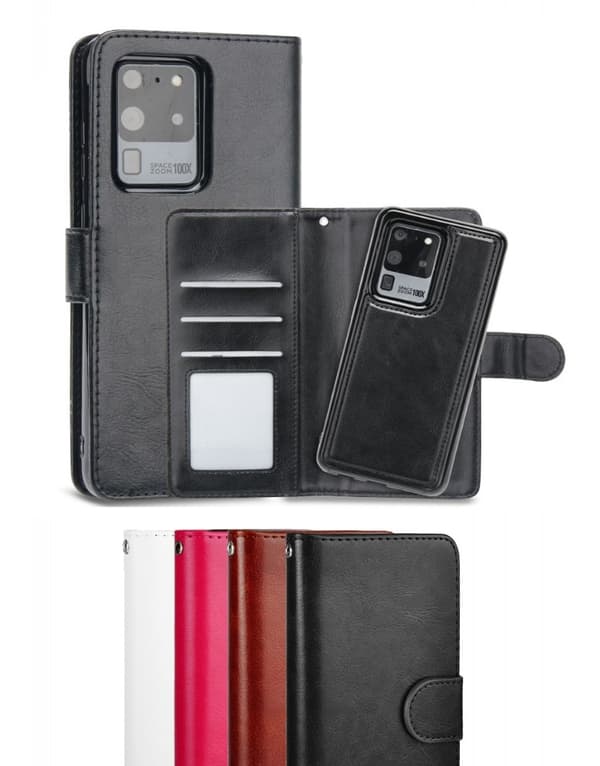 Samsung Galaxy S21 - Plånboksfodral / Magnet Skal 2 in 1 - Välj Färg! Svart