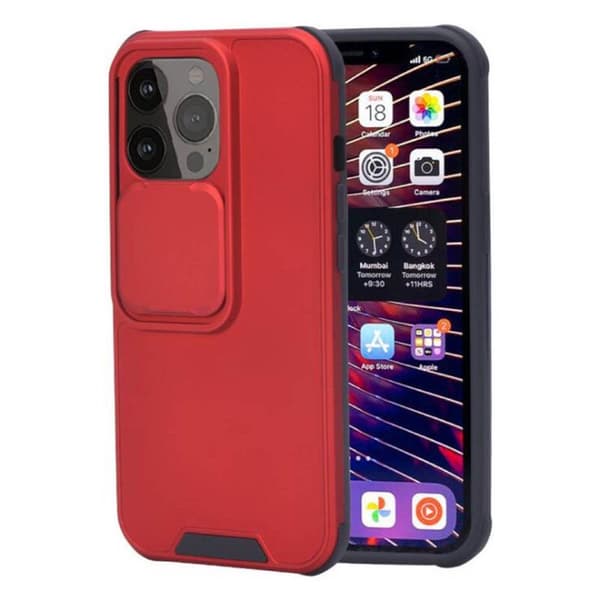 Slide cover Apple iPhone 13 Pro Max : farve - rød