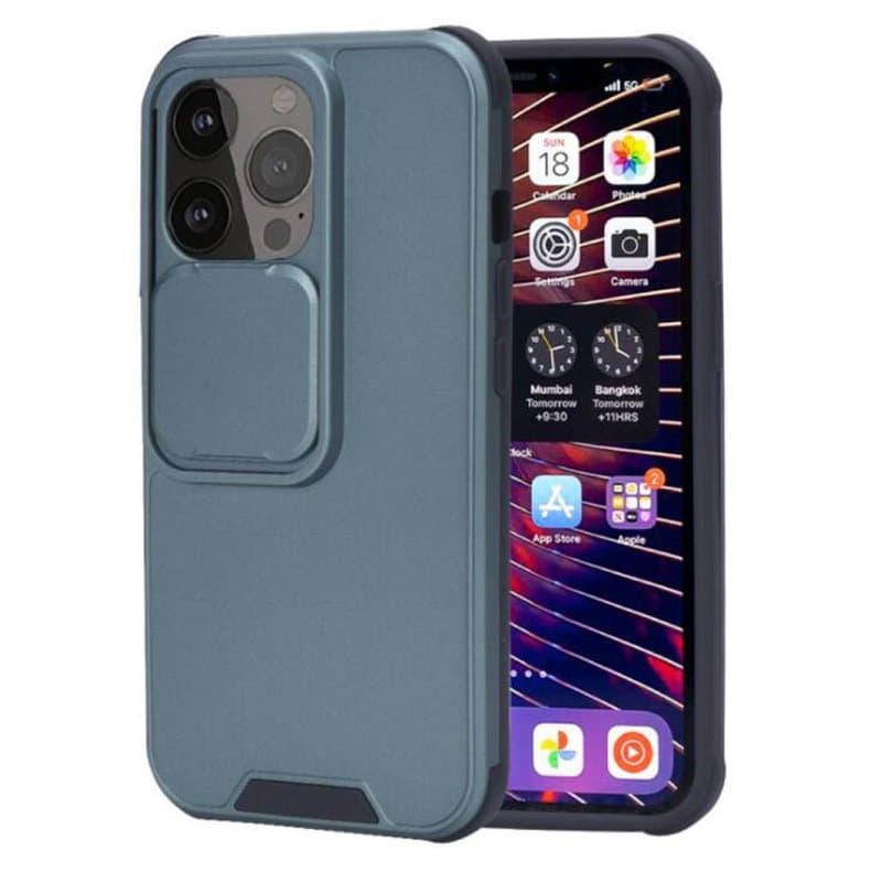 Slide skal Apple iPhone 13 Pro : Färg - Olivgrön