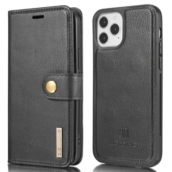 DG.MING 2-in-1 Plånboksfodral för iPhone 13 - Svart