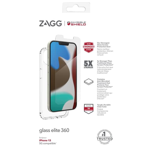 ZAGG InvisibleShield iPhone 13 Kuori Glass Elite 360