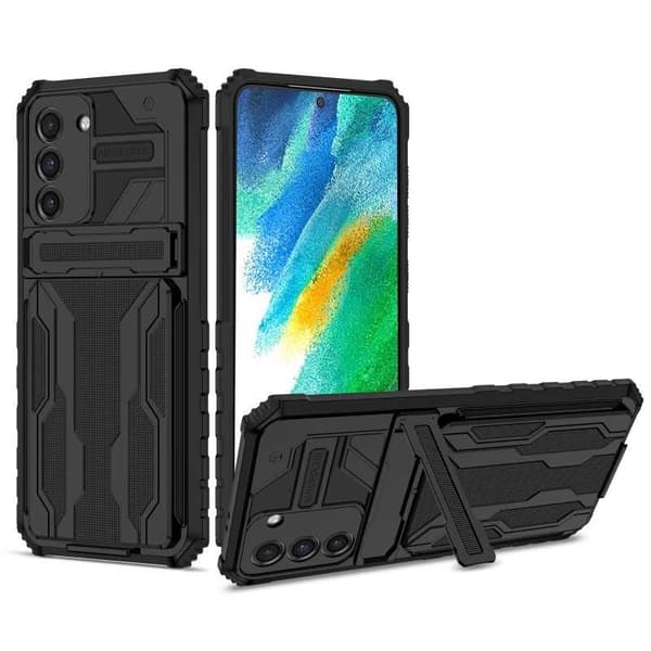 Samsung S21 Plus stødsikkert cover Kickstand & kortrum ThinArmor V3