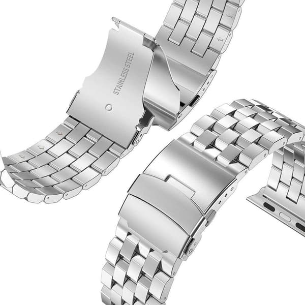 SKALO Firkantet metalarmbånd Apple Watch 42/44/45/49mm