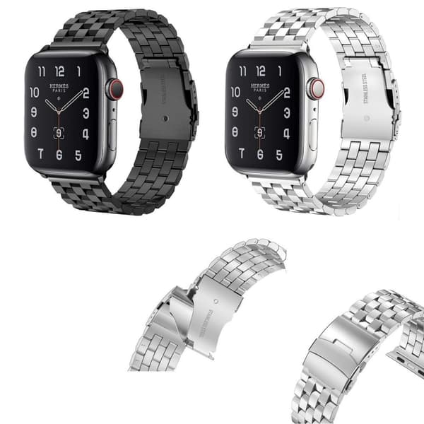 SKALO Firkantet metalarmbånd Apple Watch 42/44/45/49mm