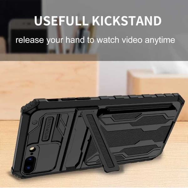 iPhone 7 Plus / 8 Plus Stöttåligt Skal Kickstand & Kortfack ThinArmor V3