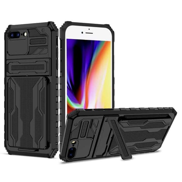 iPhone 7 Plus / 8 Plus Stöttåligt Skal Kickstand & Kortfack ThinArmor V3