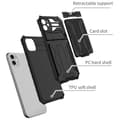 Miniatyrbillede 3 af 9: iPhone 11 Shockproof Shell Kickstand & Card Compartment ThinArmor V3