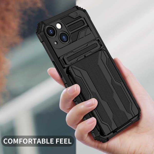 iPhone 13 Stöttåligt Skal Kickstand & Kortfack ThinArmor V3