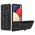 Miniatyrbillede 1 af 9: Samsung A02s stødsikkert cover Kickstand & kortrum ThinArmor V3