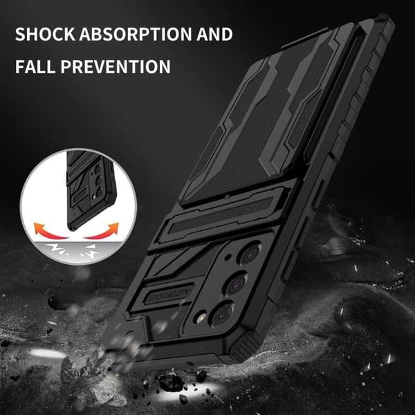 Samsung Note 20 stødsikkert cover Kickstand & kortrum ThinArmor V3