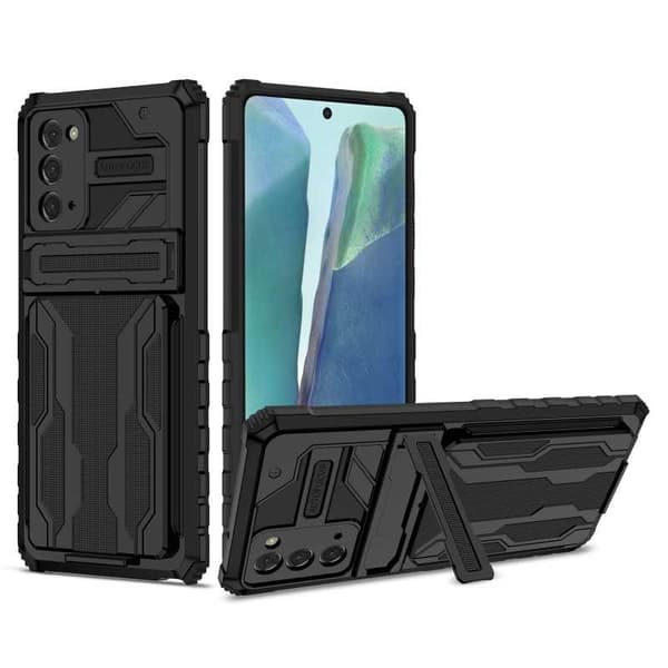 Samsung Note 20 stødsikkert cover Kickstand & kortrum ThinArmor V3