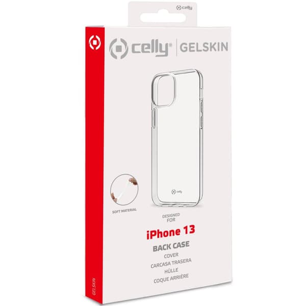 Celly Gelskin TPU Cover iPhone 13 Läpinäkyvä