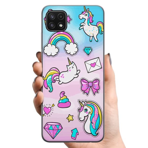 Samsung Galaxy A22 5G TPU Matkapuhelimen kuori Unicorn