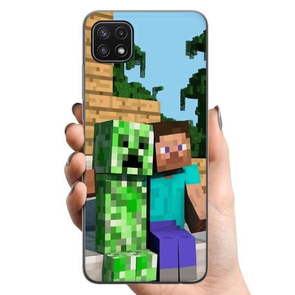 Samsung Galaxy A22 5G TPU Mobilcover MineCraft
