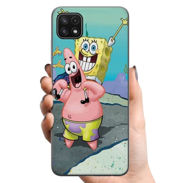Samsung Galaxy A22 5G TPU Matkapuhelimen kuori SpongeBob Neliö