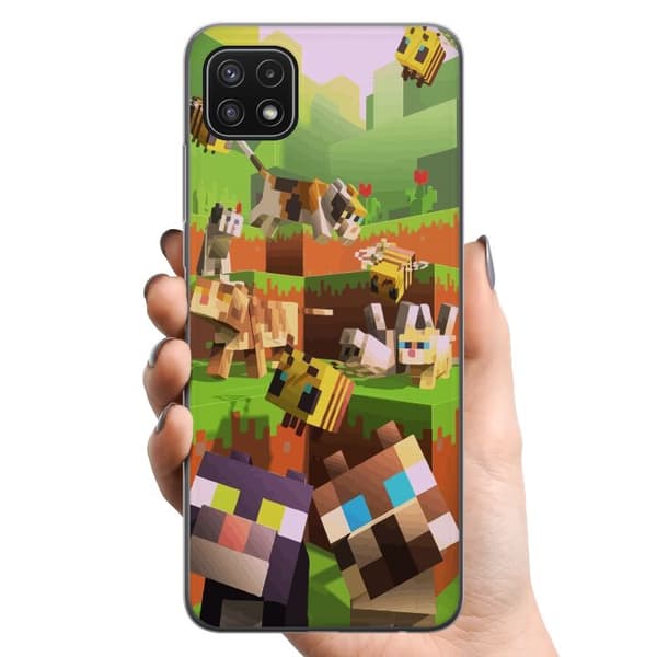 Samsung Galaxy A22 5G TPU Mobilcover MineCraft