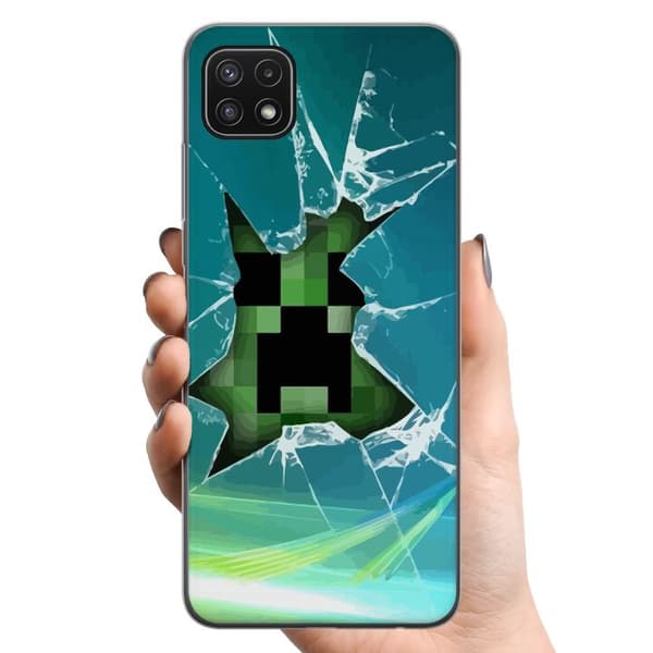 Samsung Galaxy A22 5G TPU Mobildeksel MineCraft