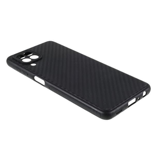 SKALO Samsung A22 4G Carbon Fiber TPU cover - Sort