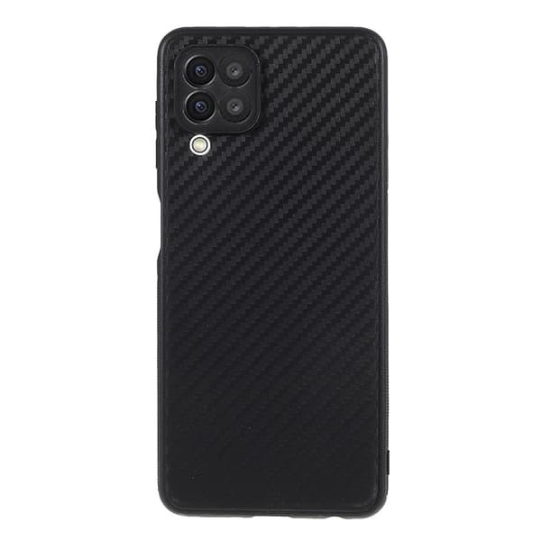 SKALO Samsung A22 4G Carbon Fiber TPU cover - Sort