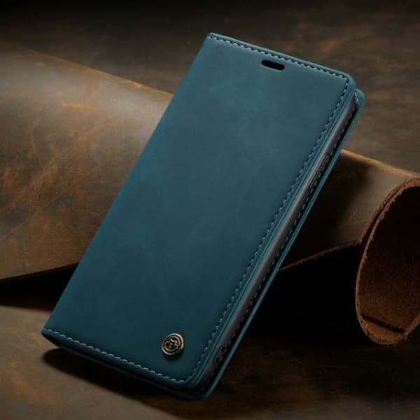 Läderfodral till iPhone 13 mini|grön