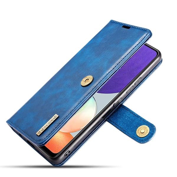 DG MING Samsung A22 4G 2-i-1 Magnet Plånboksfodral - Blå