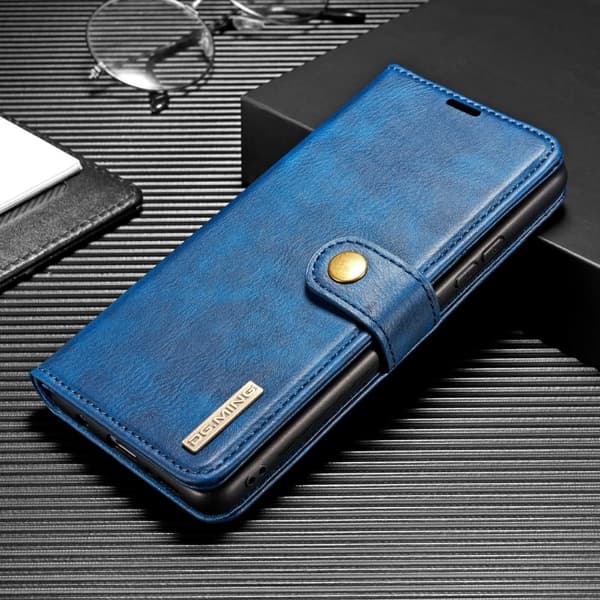 DG MING Samsung A22 4G 2-i-1 Magnet Plånboksfodral - Blå