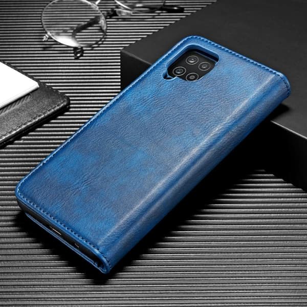 DG MING Samsung A22 4G 2-i-1 Magnet Plånboksfodral - Blå