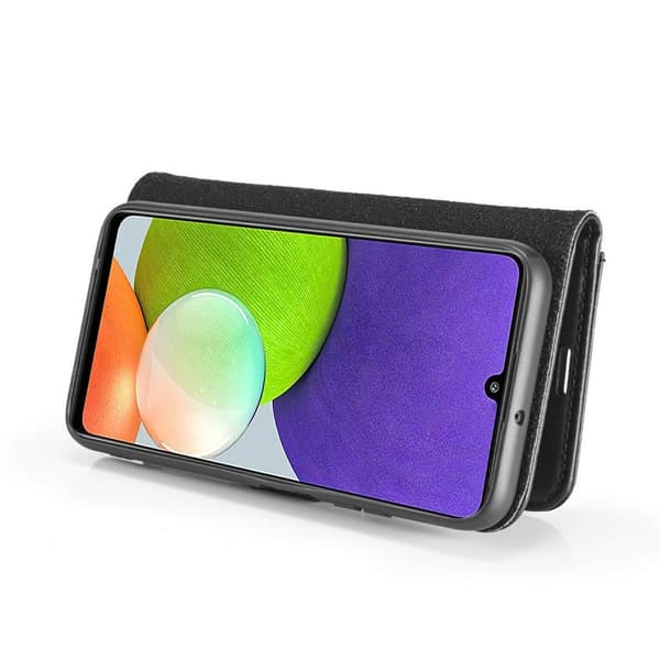 DG MING Samsung A22 4G 2-i-1 Magnet Plånboksfodral - Svart