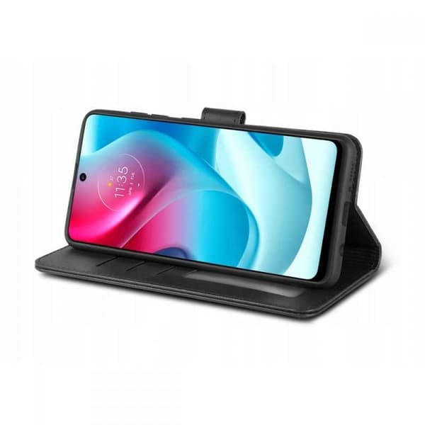 Motorola G60s Pung Etui PU Læder 4 RUMMET