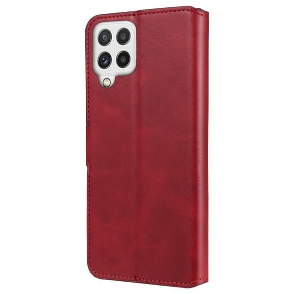 SKALO Samsung A22 4G Classic Pungetui - Rød