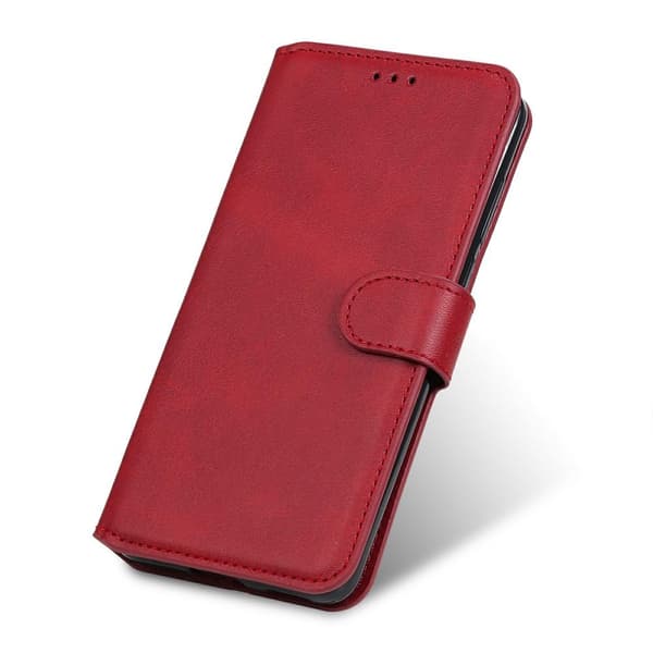 SKALO Samsung A22 4G Classic Pungetui - Rød