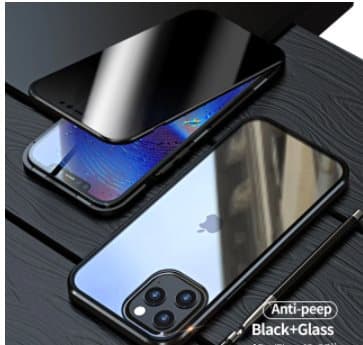 Sekretess magnetfodral för iphone 13 guld