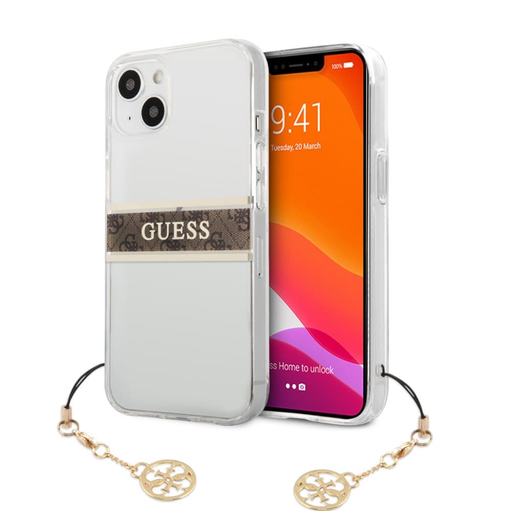 iPhone 13 Skal Stripe Charm Brun