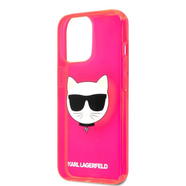 Karl Lagerfeld iPhone 13 Pro Kuori Fluo Vaaleanpunainen