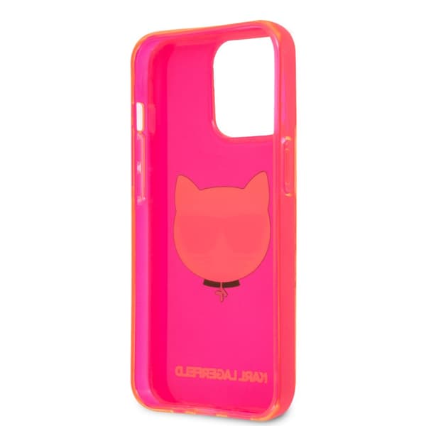 Karl Lagerfeld iPhone 13 Pro Kuori Fluo Vaaleanpunainen