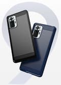 Pikkukuva 7 / 8: SKALO Xiaomi Redmi Note 10 Pro Armor Carbon Iskunkestävä TPU suojakuori