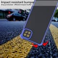Miniatyrbillede 3 af 4: SKALO Samsung A22 5G Armor Hybrid Bumper Cover - Blå