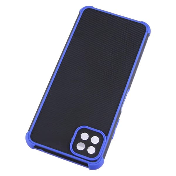 SKALO Samsung A22 5G Armor Hybrid Bumper Cover - Blå