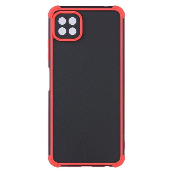 SKALO Samsung A22 5G Armor Hybrid Bumper Cover - Rød