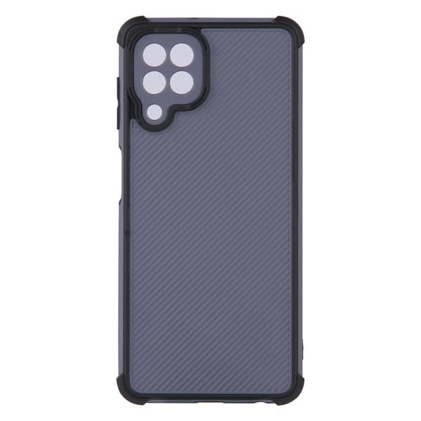 SKALO Samsung A22 4G Armor Hybrid Bumper Cover - Sort