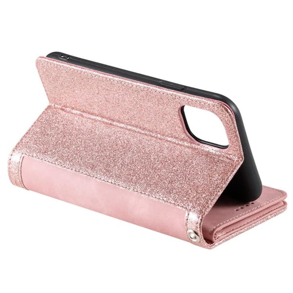SKALO Samsung A22 5G Big Wallet Ruskind Pungetaske - Pink