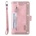 Miniatyrbillede 2 af 10: SKALO Samsung A22 5G Big Wallet Ruskind Pungetaske - Pink