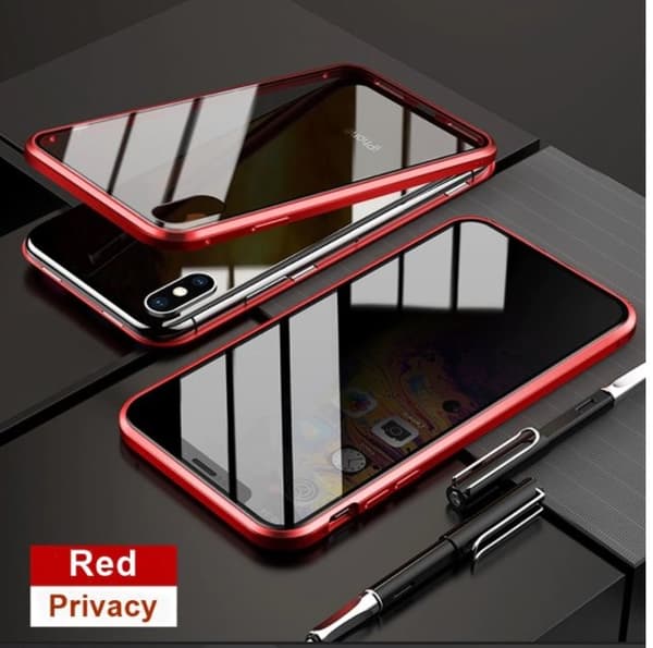 Sekretess magnetfodral för iphone 13 mini röd