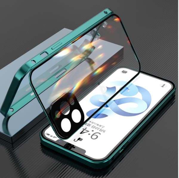 Sekretess magnetfodral för iphone 13 mini grön