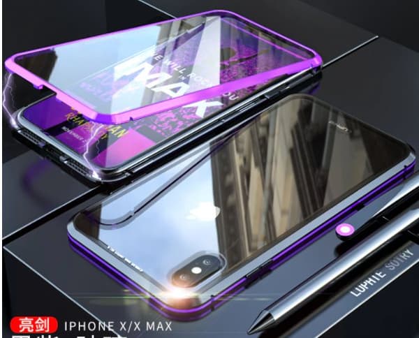 Sekretess magnetfodral för iphone 13 pro max lila