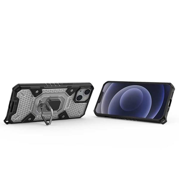 iPhone 13 Pro Max Praktisk stødsikkert cover med ringholder V6